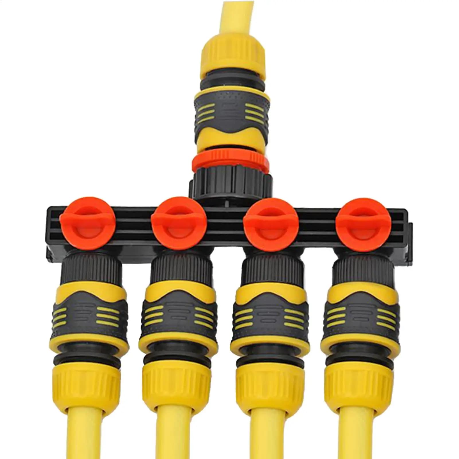 Splitter per tubo da giardino Connettore adattatore per tubo da giardino Connettore per irrigatore a goccia con valvola a 4 vie per carichi pesanti per auto da giardino