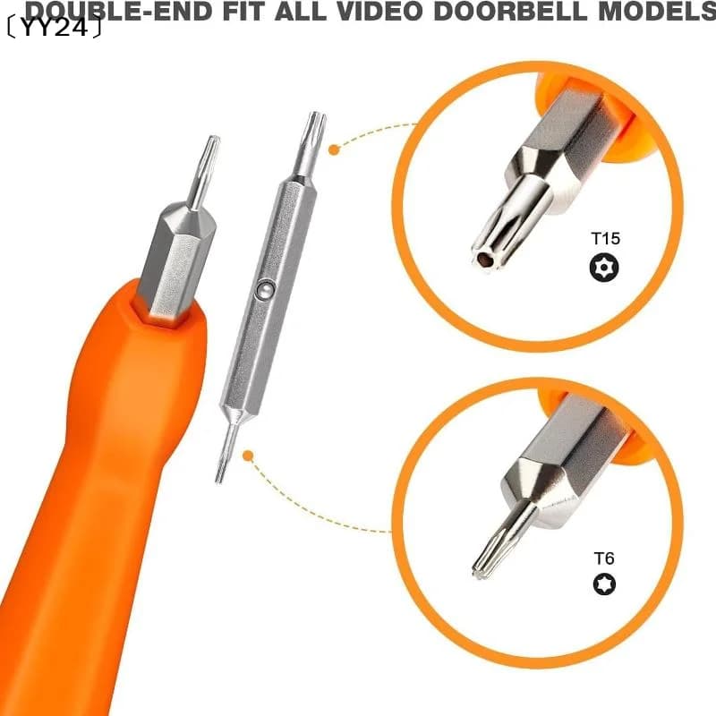 Set di 3 Cacciaviti per Videocitofono a Doppia Punta T6 T15, Strumento di Ricambio〔YY24〕