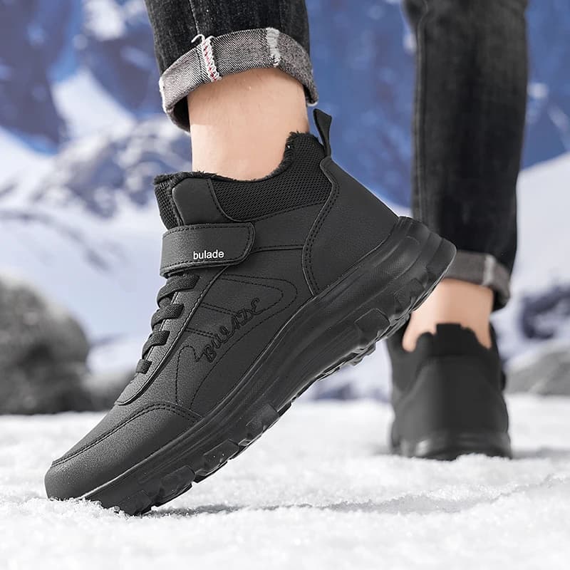 ELUVA 2025 Stivali da neve da uomo Stivali invernali termici isolati impermeabili Scarpe da lavoro da trekking leggere antiscivolo per uomo all'aperto