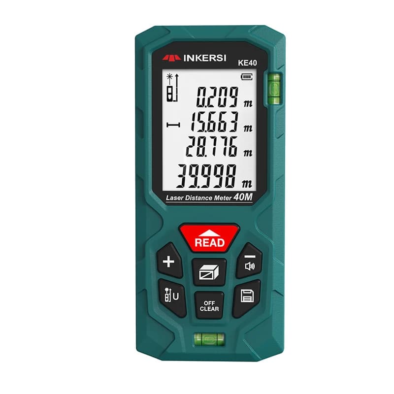 Laser Telemeter INKERSI Digital Tape Meter 40M/70M/120m High Precision Laser Distance Meter Digital Roulette Telemeter