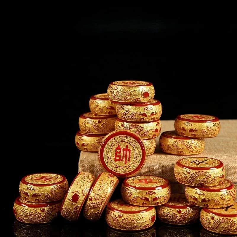 Educational Toys Chinese Chess Adult Portable Wooden Luxury Chinese Chess Strategy Carved Gift Ajedrez Chino Entertainment Toys