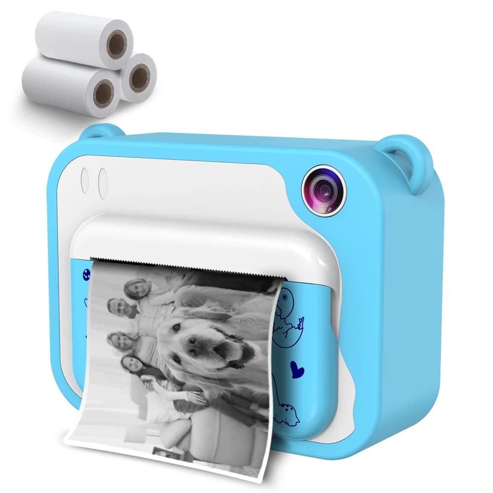 Camera with instant print Uleway, 2.4'' camera for children and adolescents, 1080P with 32 GB card and 3 photographic paper rolls