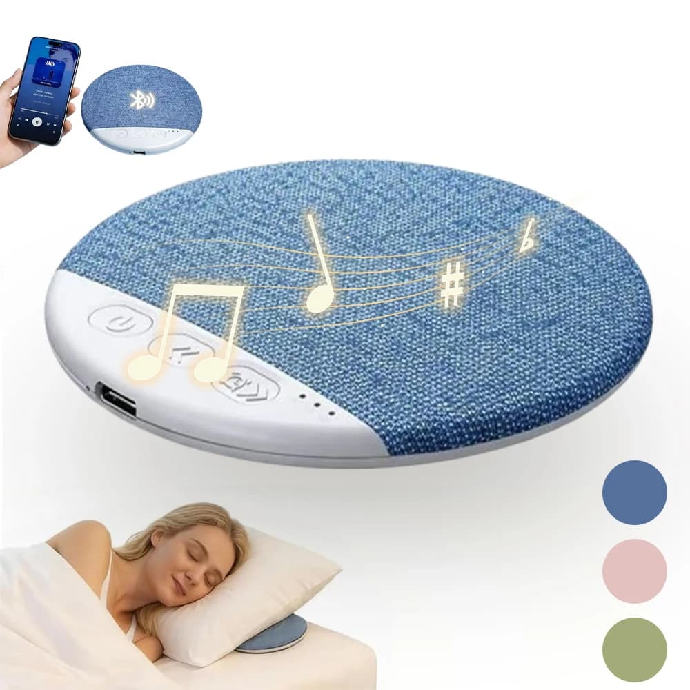 Mini Altoparlante Bluetooth per il Sonno con Suoni Naturali e Rumore Bianco, Soundbar Wireless, Lettore Musicale MP3 Ultra Sottile con Spegnimento Programmato