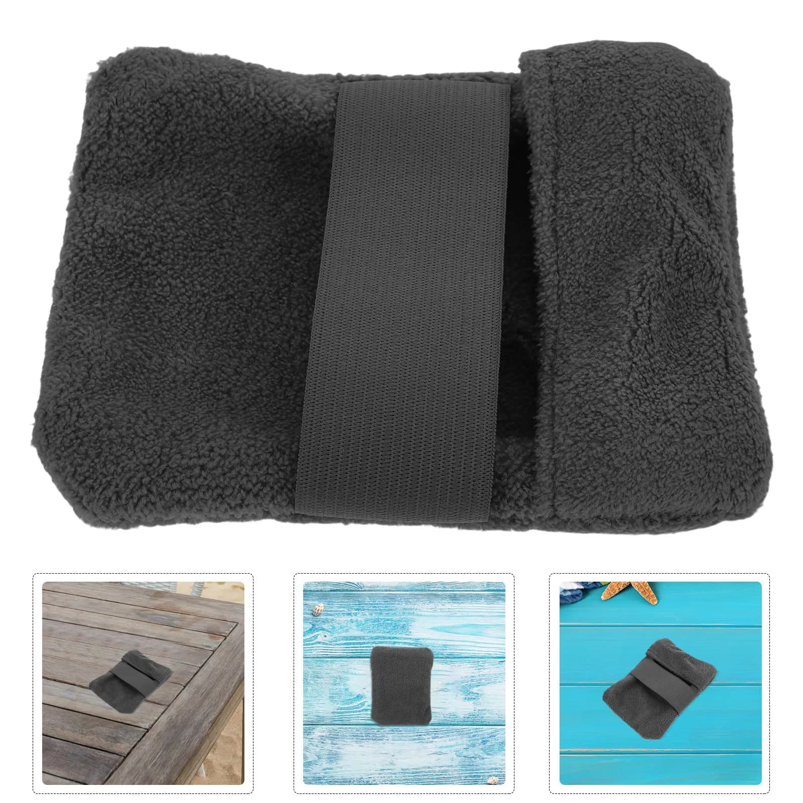 Guanto per la rimozione delle alghe, morbido, portatile, leggero, per campeggio e viaggi, strumento per la pulizia facile, spazzola per la pulizia della spiaggia, borsa per la rimozione delle alghe, spiaggia