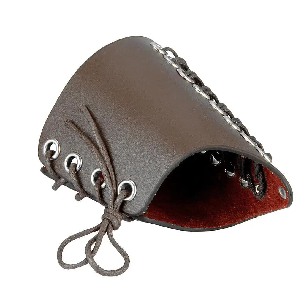 Faux Leather Arm Guards Medieval Knight Bracers Size Laces Adjustable Medieval Punk Biker Wristband