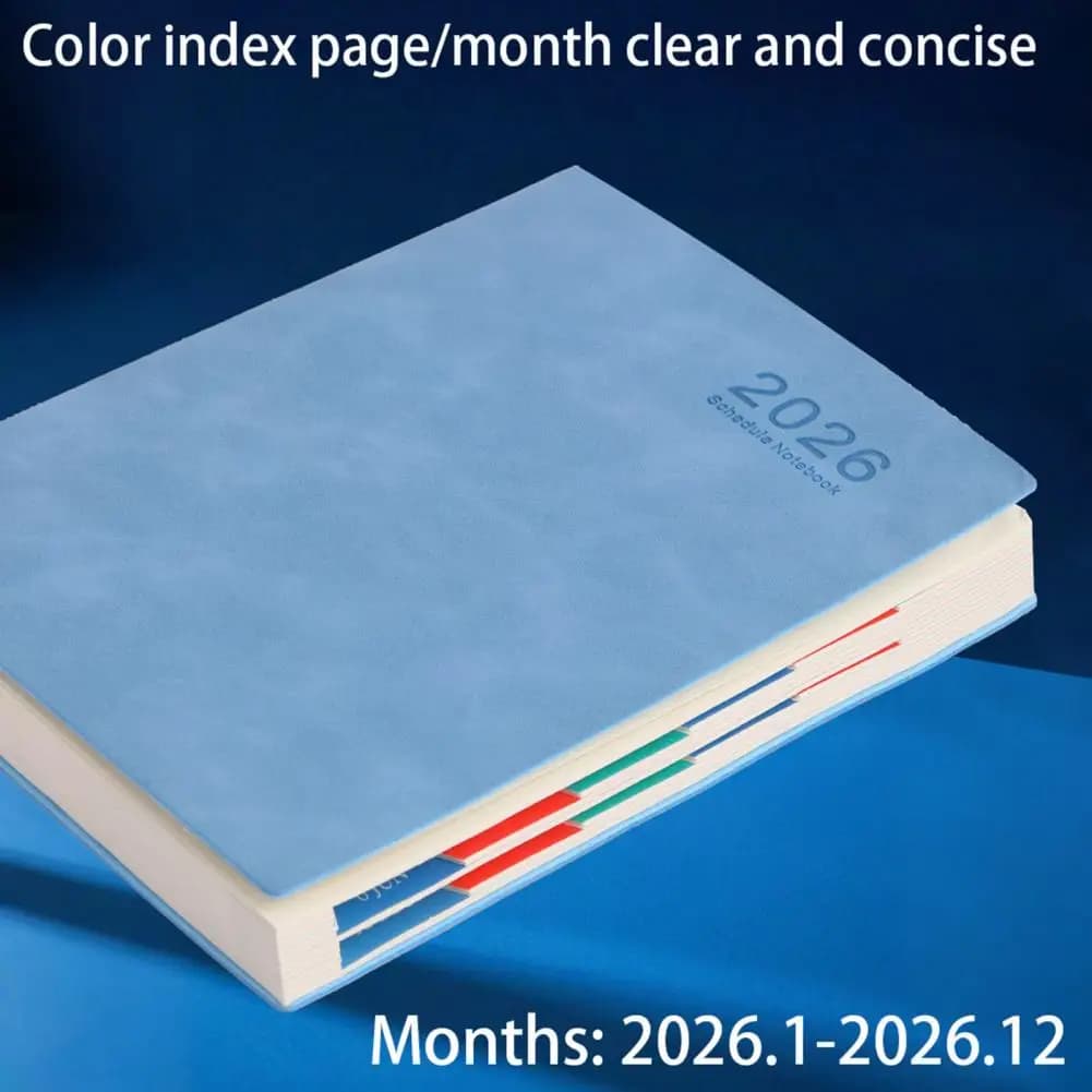 Libro di appuntamenti 2026 Agenda 2026 Agenda A5 con copertina rigida con linguette colorate Promemoria libro di appuntamenti per l'organizzazione