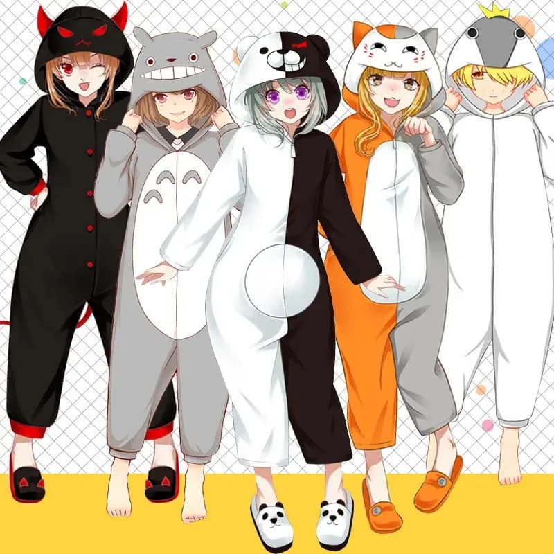 Cartoon Anime Natsume Yuujinchou Madara Costumi Cosplay Unisex Donne Ragazze Pigiama di cotone Accappatoio Tute Vestito Coppia vestito