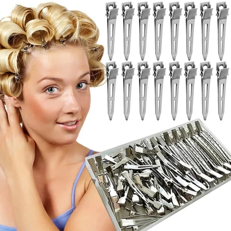 30/50 pz Professionale Delle Signore Salone Fisso Perno di Capelli 4.5 cm Curl Pinze In Metallo Radice Dei Capelli Soffici Pinze Strumenti FAI DA TE accessori per capelli