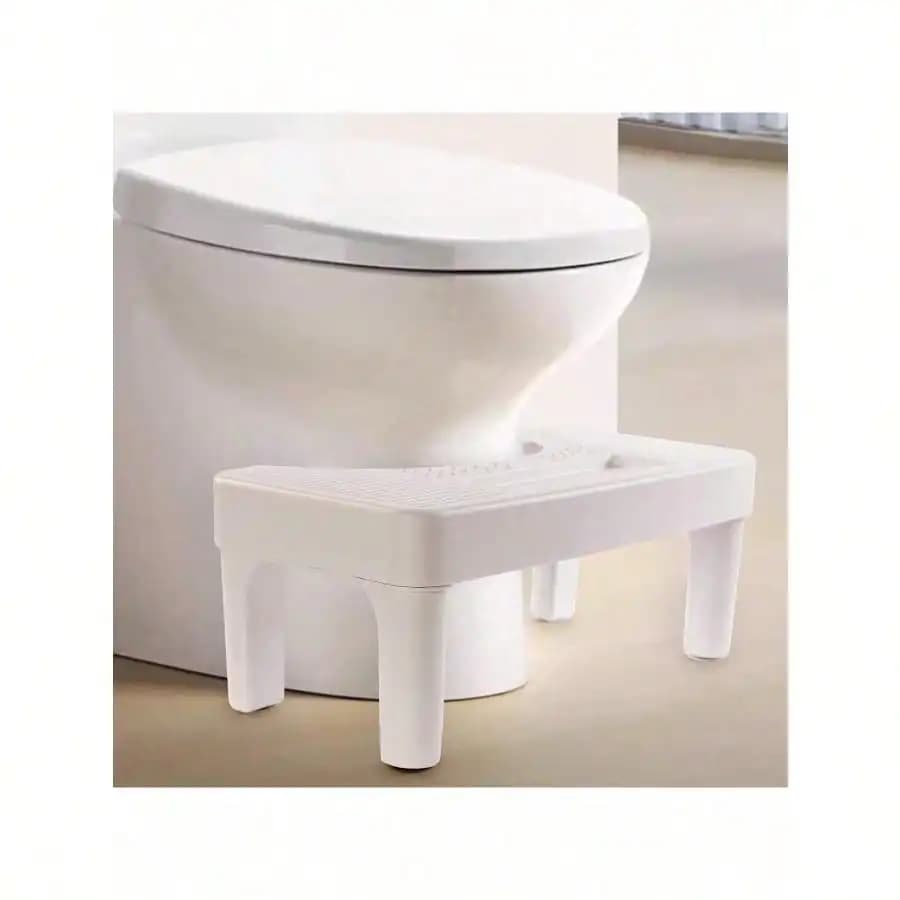 1 PC Bathroom Toilet Stool, Upgraded Toilet Footstool, Adult Squat Toilet Stool, Adult Bathroom Stool, Strong Load-Bearing Capacity, White.Back-To-School Gifts, Gifts For Friends, Thanksgiving Gifts, Valentine's Day Gifts