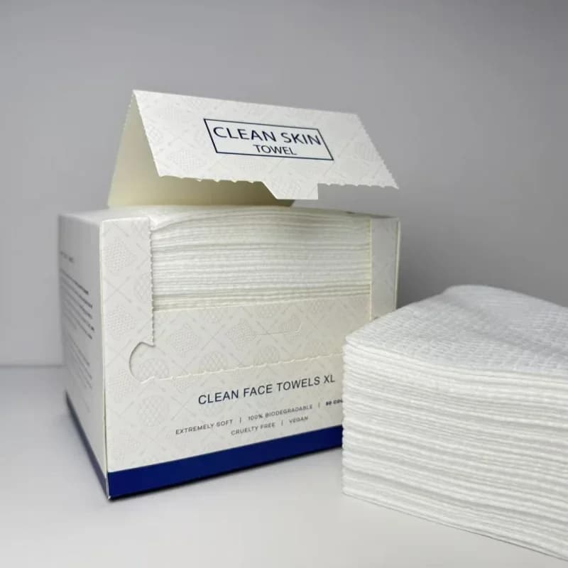 2026 New 50Pcs Thick Large Disposable Facial Towels Cleansing Makeup Remover Wipes Travel Skincare Supplies