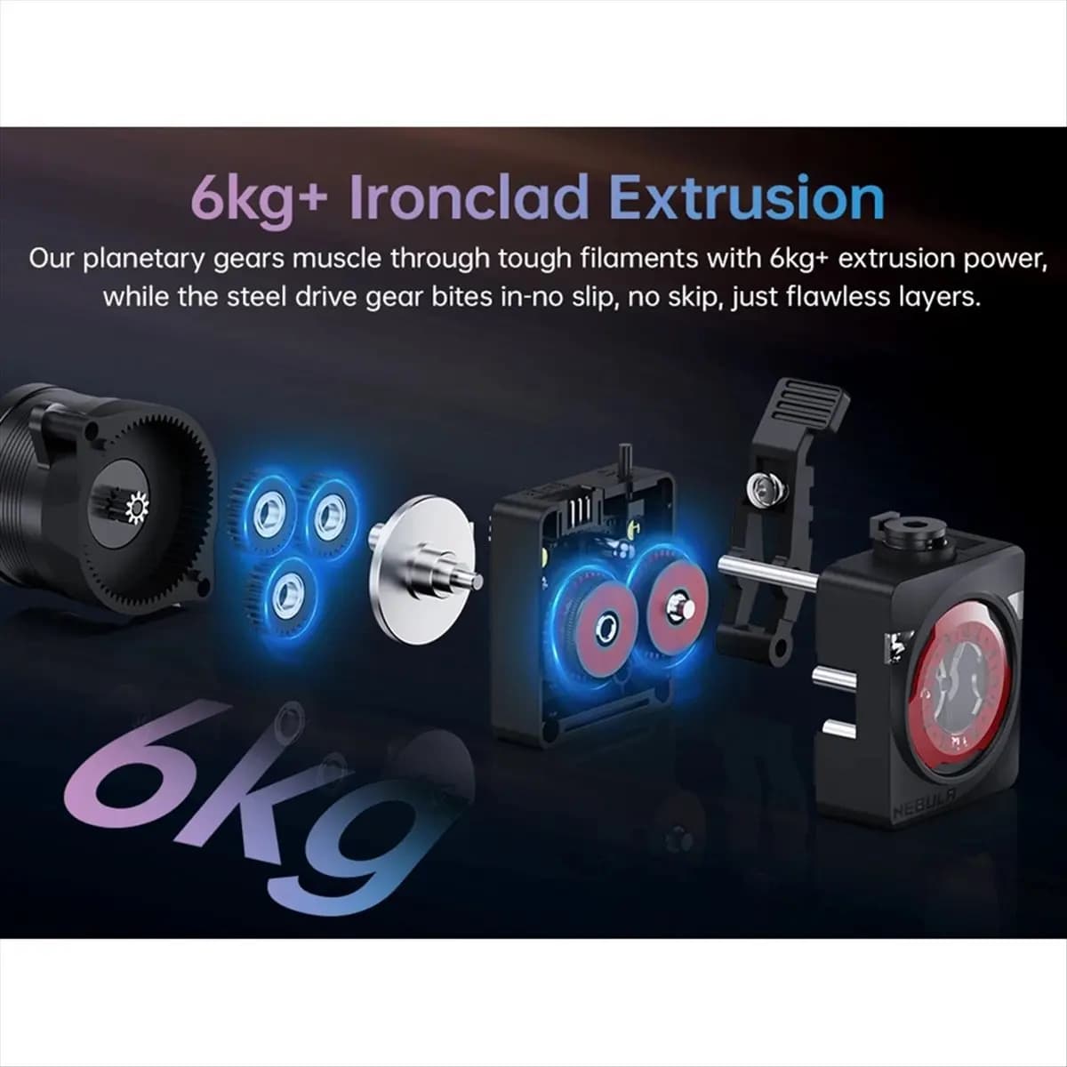 L70A BIQU Nebula Extruder Double Gear Direct Drive for StealthBurner EVA3 Voron Ratrig VZbot Hevort PLA Filament VS Orbiter