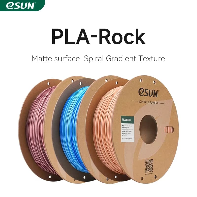 eSUN PLA 3D Printer Filament PLA Rock 3D 1KG Rock Circle Grinding for Bambu Lab 3D Double Color Rock Filament