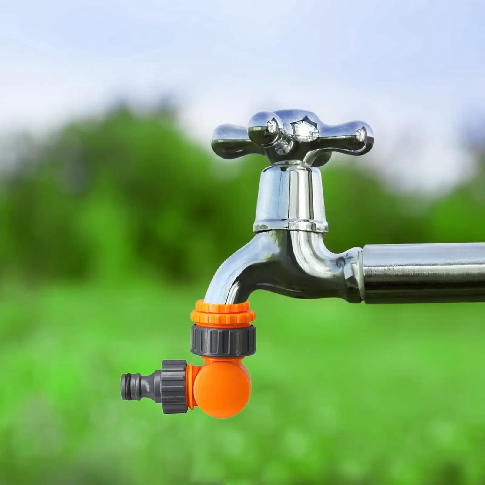 Adattatore per rubinetto connettore tubo da giardino per carrello avvolgitubo da 1/2 pollice Connessione rapida clic-blocco in plasticaPer irrigazione