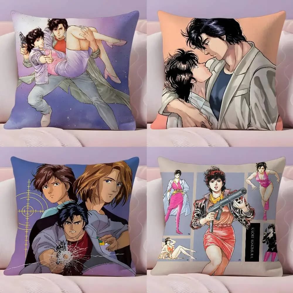 C-city Hunter P-PRIVATE EYES Federa per cuscino Tessuto ultra morbido e delicato sulla pelle Nuvola come comfort e cerniera nascosta