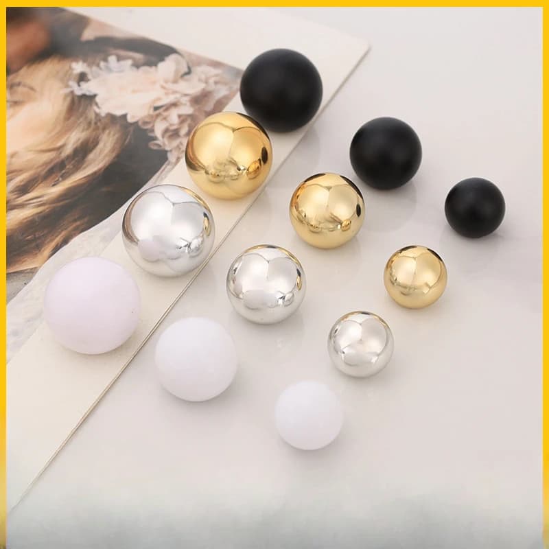 Maniglie per porte dell'armadio da cucina in plastica a sfera rotonda Maniglie per cassetti moderne e minimaliste per mobili