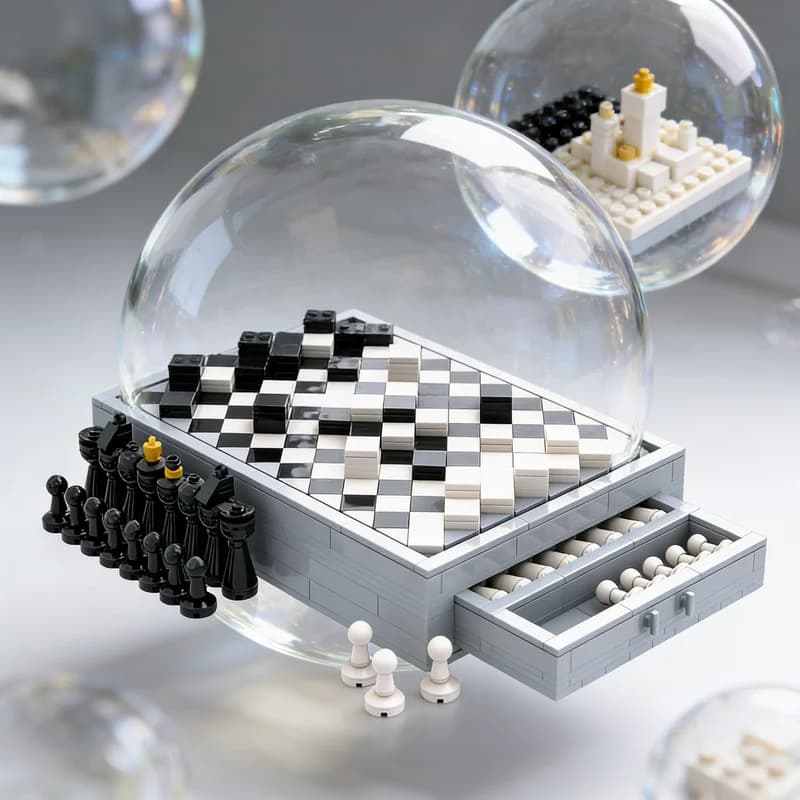 Set di Costruzioni MOC Kingdom Hearts Alba Ater, 933 Pezzi, Modello in Miniatura, Giocattoli Educativi, Regalo di Natale per Bambini