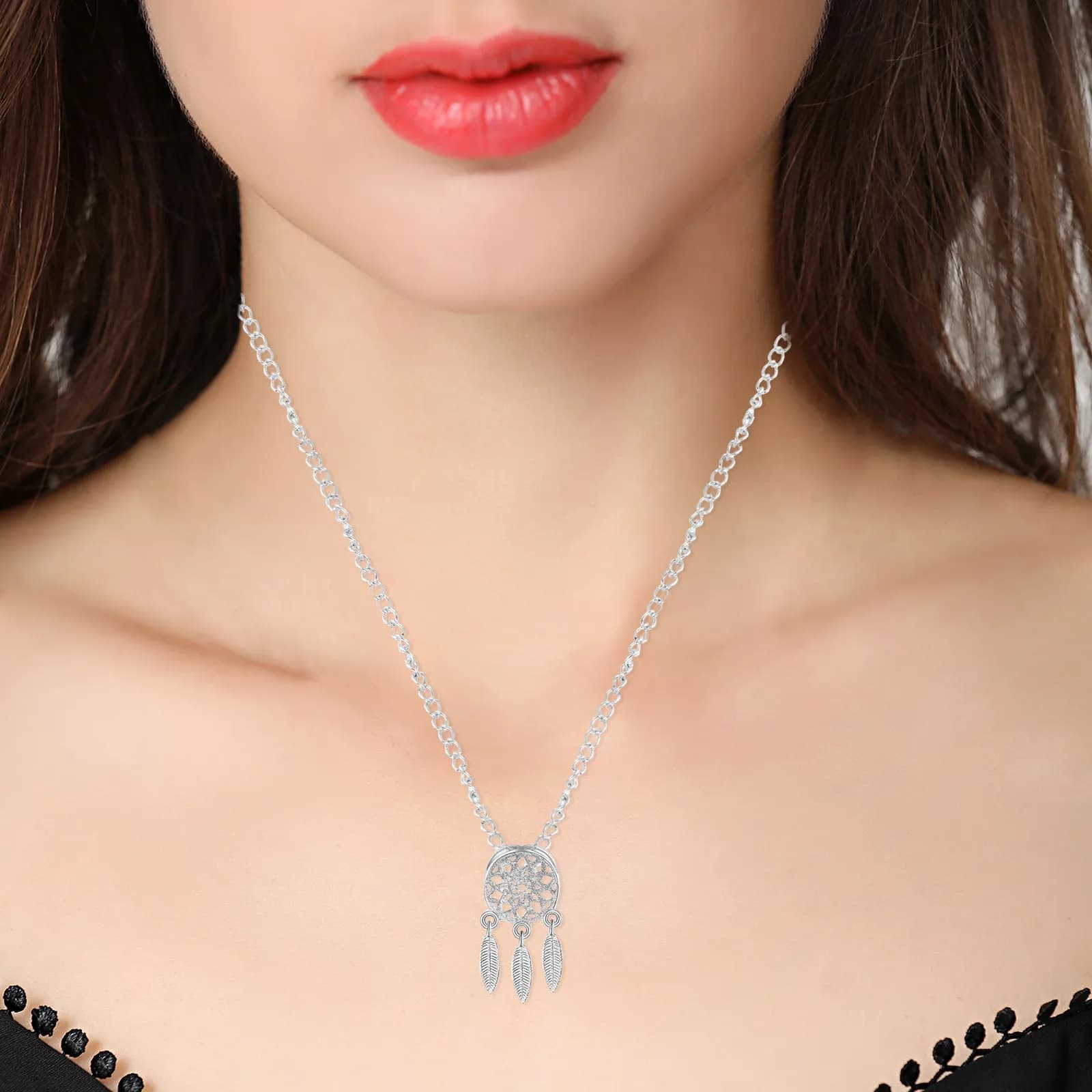 1Set Dream Catcher Pendant Earrings Set Stylish Women Jewelry Set Unique Gift for Birthday Anniversary Valentine's Day