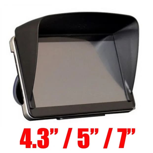 Accessori per la navigazione GPS Telaio da 4,3/5/7/pollici GPS Parasole universale Parasole Schermo GPS Visiera Cappuccio Blocco