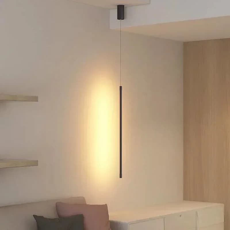 Lampade a sospensione moderne a LED più lunghe Decorazioni per la casa Lampada a sospensione Sala da pranzo Camera da letto Bagno Comodino Sfondo Lampadari