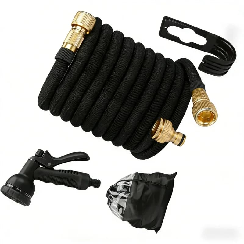 High Pressure Telescopic Pipe for Garden Irrigation and Car Washing, with Double Connector in PVCDual Metal, Magical Tool for Watering Domestic Flowers