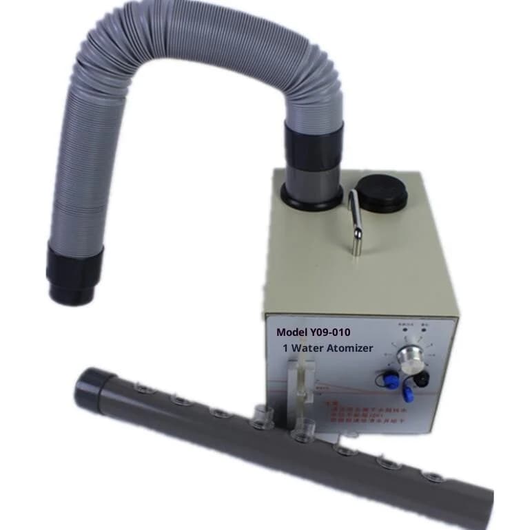 Generatore di fumo di acqua pura per piante Y09-010 250W AC 220V/DC 48V Rilevatore di flusso d'aria Purificazione Officina Test Atomizzatore