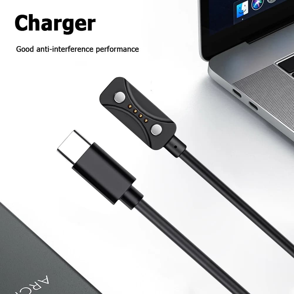 USB C Charging Cable Cord 1M Portable Power Adapter Replacement Smartwatch Dock Charger Adapter for Polar Ignite 3/ Grit X2 Pro