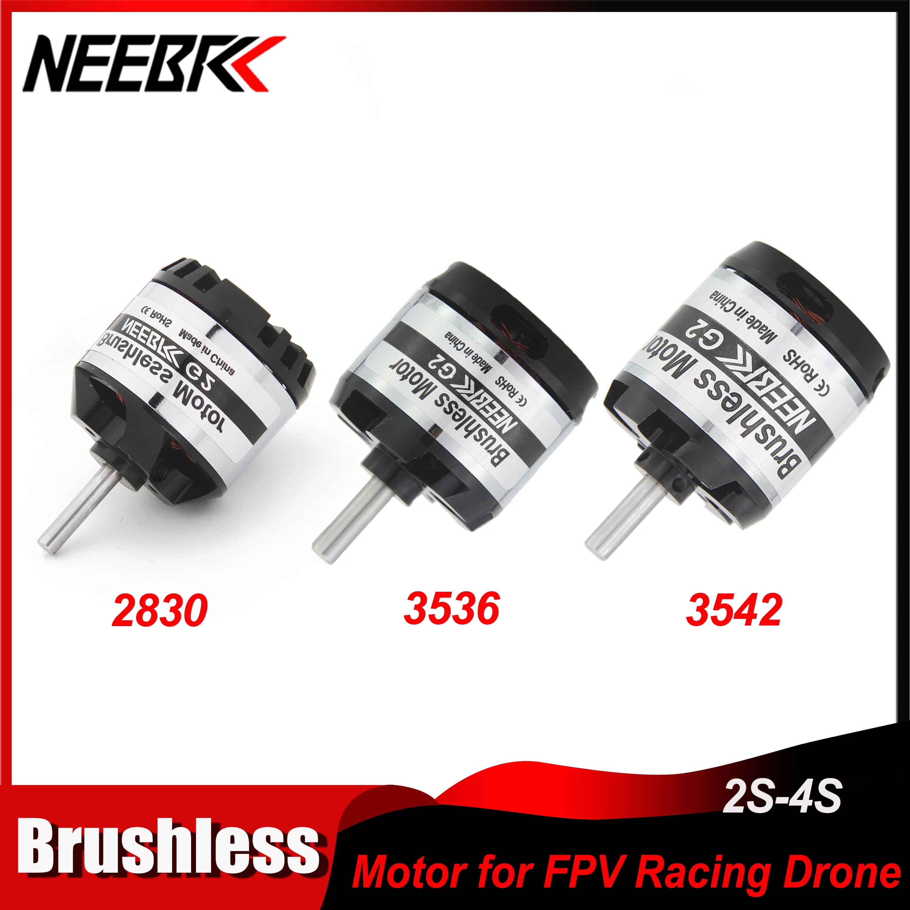 NEEBRC 2830 3536 3542 Outrunner Motore Brushless 2-4S per RC Aereo ad ala fissa FPV Racing Drone Elicottero Motore Quadcopter