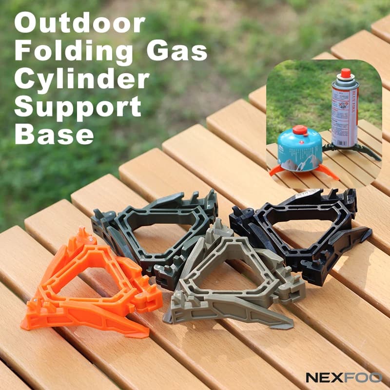 Camping Gas Canister Stabilizer Foldable Stable Tripod Bracket for Camping Stoves Outdoor Hiking Fuel Cartridge Tank Stand