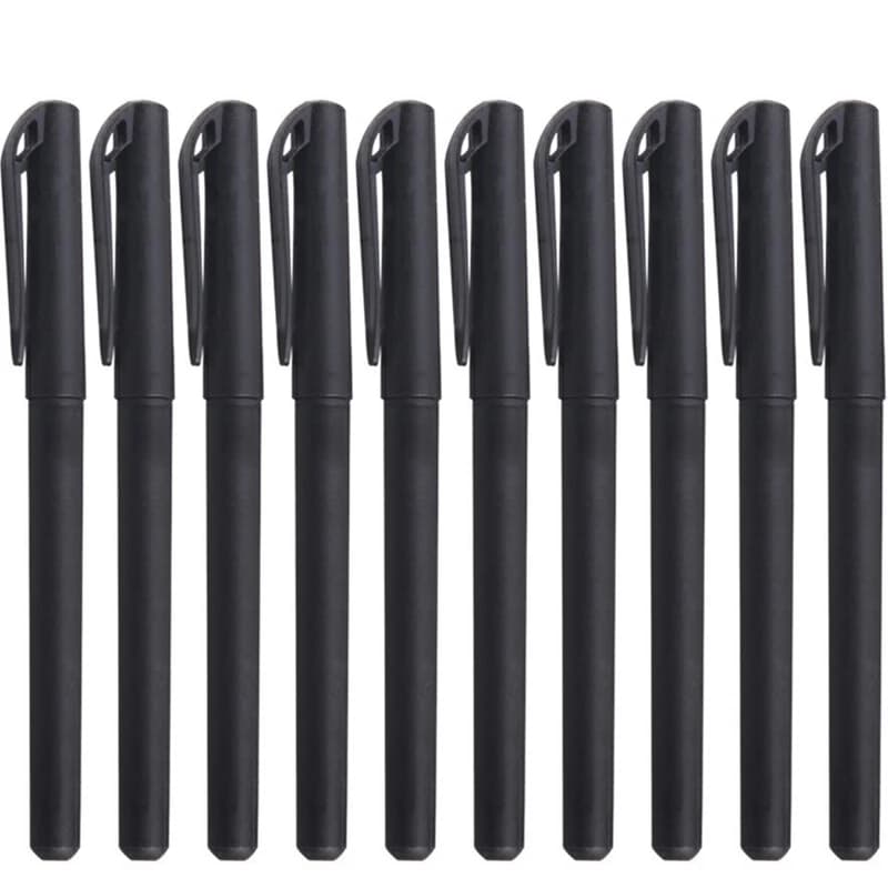 10 pz penna Gel penna recinzione penna commerciale a base d'acqua accessori asta vuota studente bambini cancelleria scuola forniture per ufficio