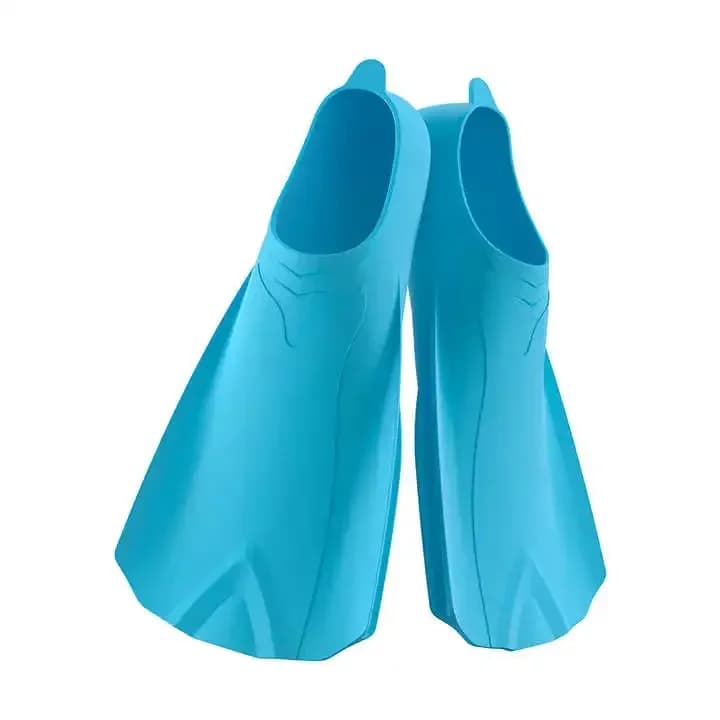 Full Foot Adult Kids Training Swimming Fins Diving Snorkeling Flippers Short Blade Silicone Swimming Fins