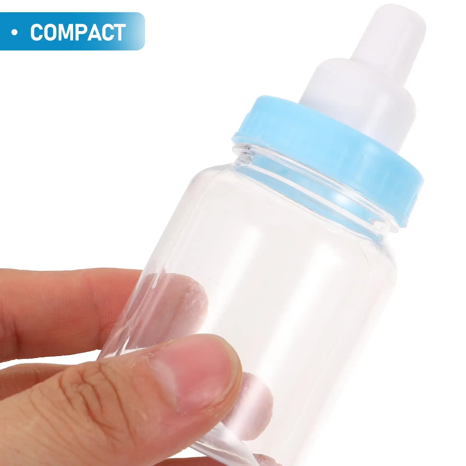 12 Pezzi Mini Bottiglie per Baby Shower, Contenitori per Caramelle a Forma di Biberon, Decorazioni per Feste, Regali per Baby Shower, Scatola Regalo Decorativa