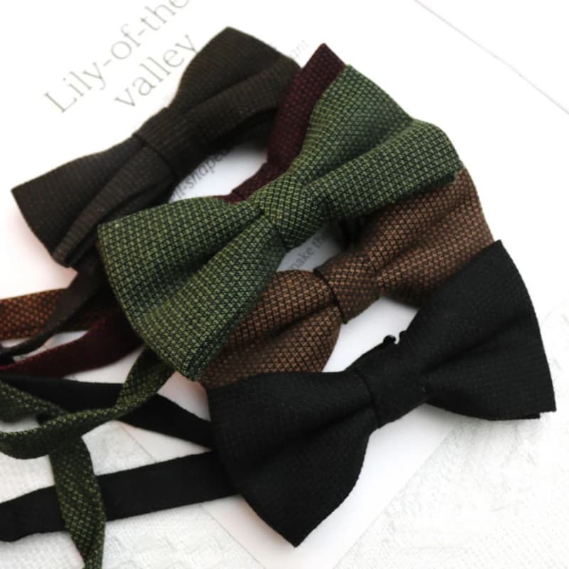 Papillon casual in tinta unita Papillon semplice ed elegante Papillon classico con motivo a quadretti Papillon decorativo formale per feste casual