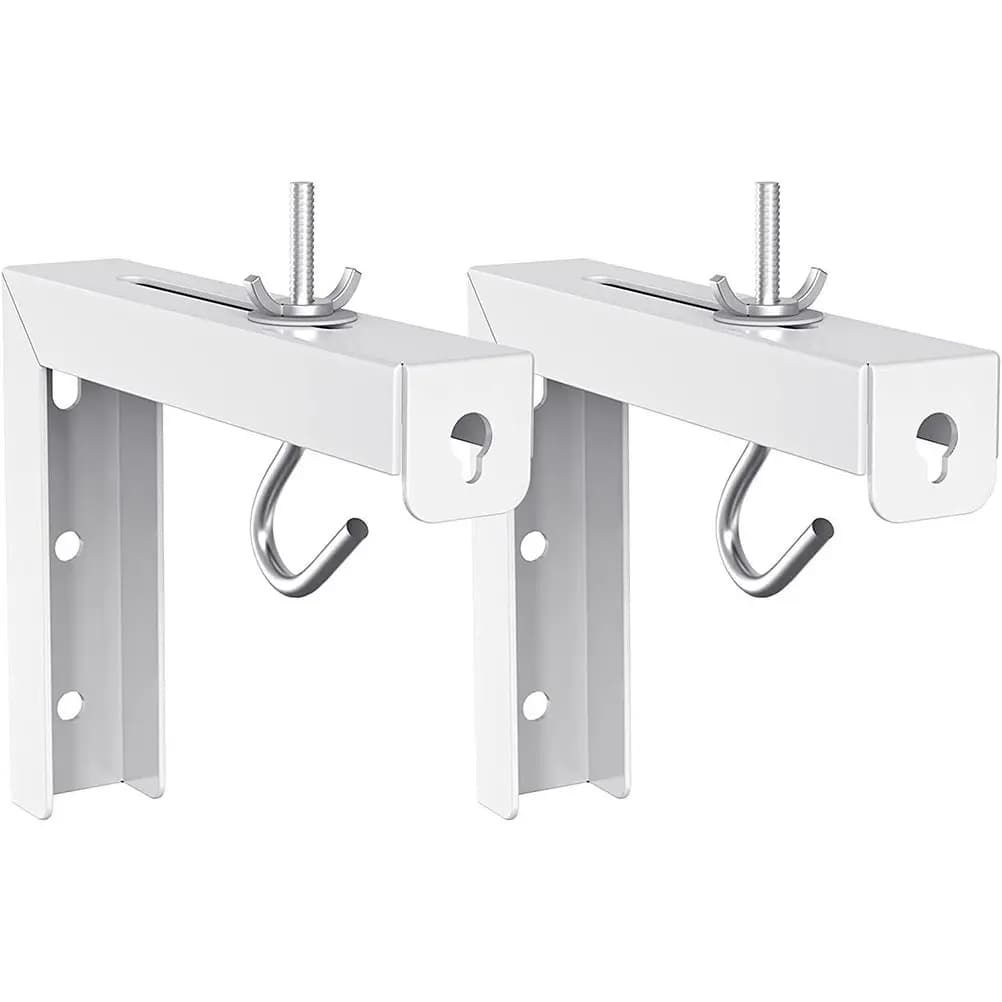 1 set di staffe professionali per montaggio a parete per proiettore in acciaio, a forma di L, per montaggio a soffitto o a parete, robuste