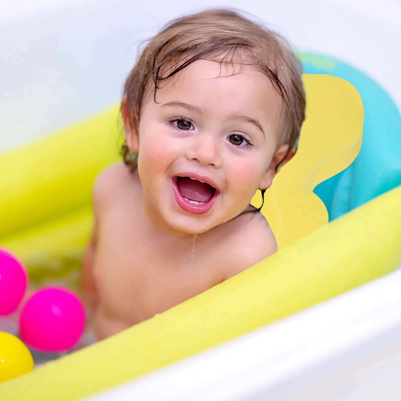 Spugna da Bagno per Neonati, Cuscino Antiscivolo per Vasca, Tappetino di Supporto Comodo in Spugna