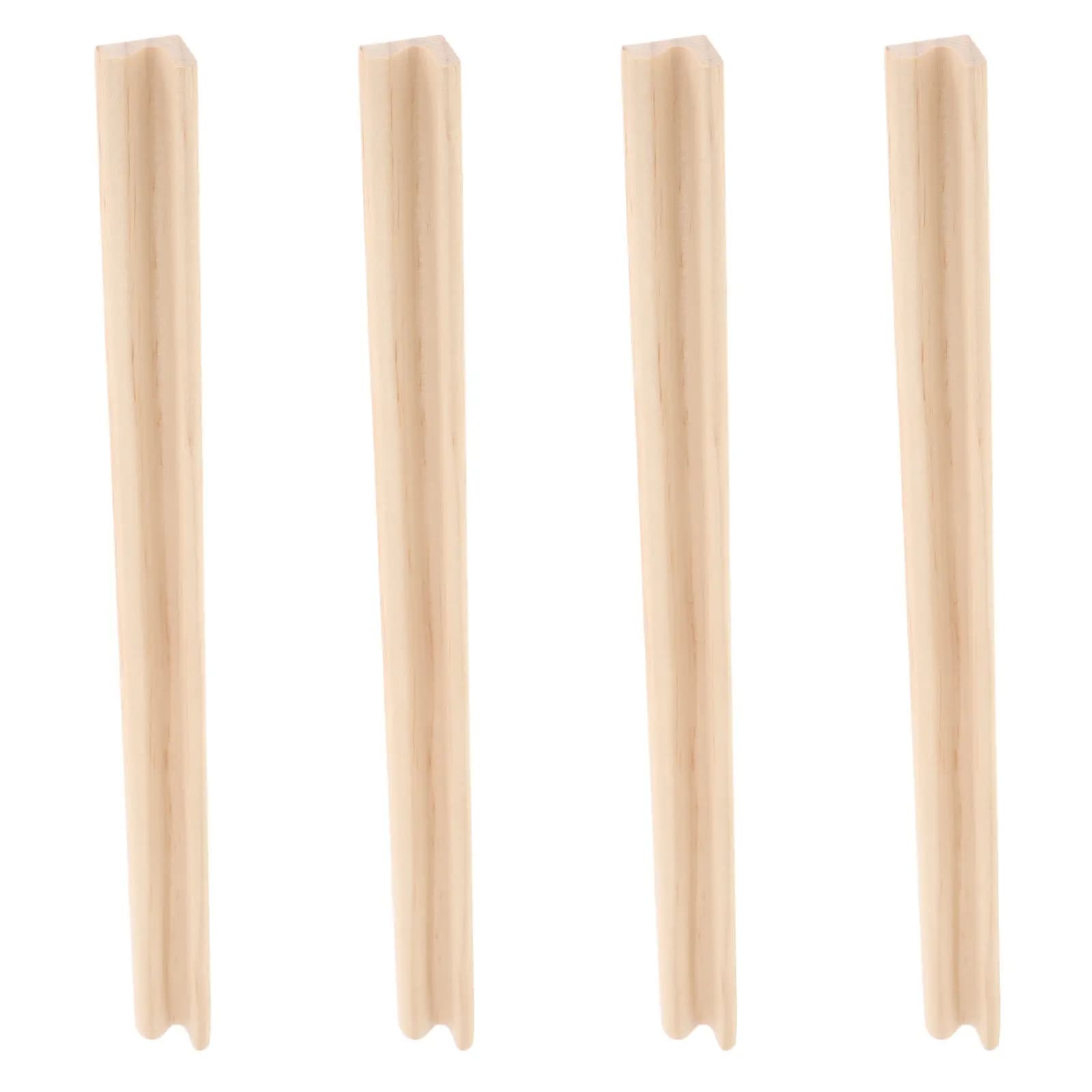 Set di 4 Vassoi in Legno Non Finiti per Domino, Porta Tessere Singole per Domino, Mahjong, Mexican Train e Accessori per Giochi da Tavolo