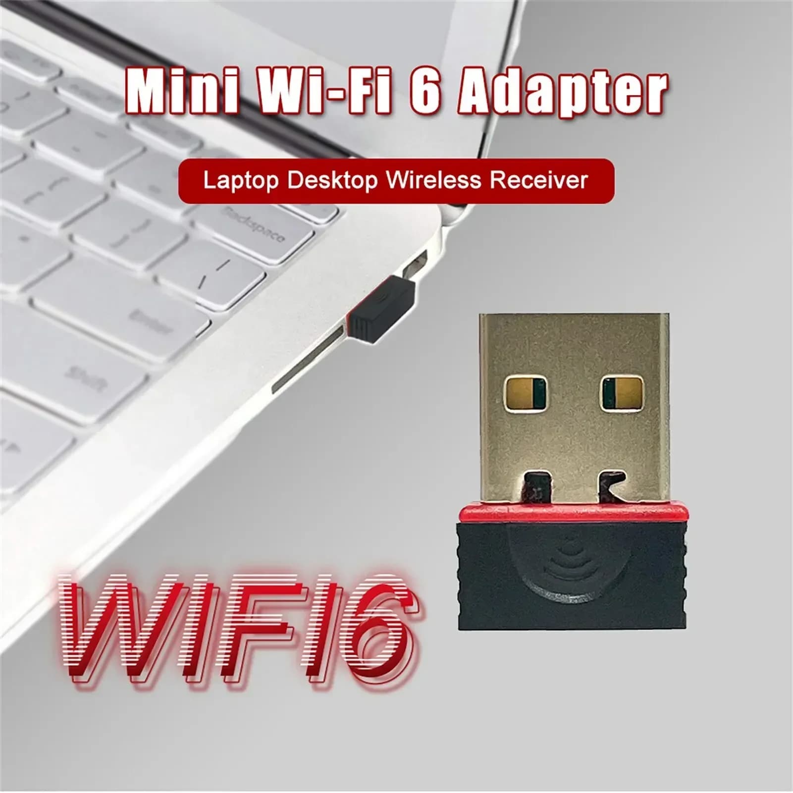 Network signal reception WIFI 6 Mini driverless Wi-Fi adapter for PC Table computer Network card 2.4G USB Plug and Play