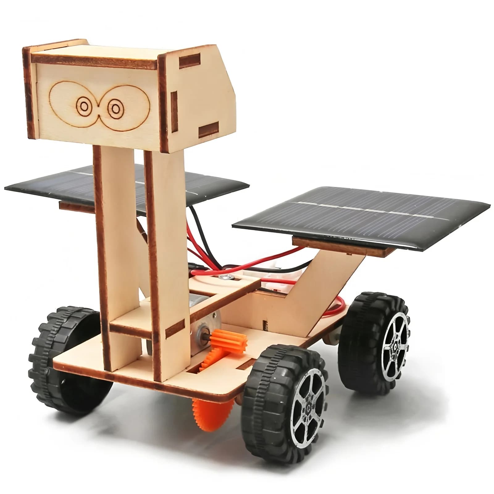 Veicolo Solare per Esplorazione Lunare, Modellino Fai-da-Te per Bambini, Puzzle 3D in Legno, Giocattoli Educativi e Scientifici
