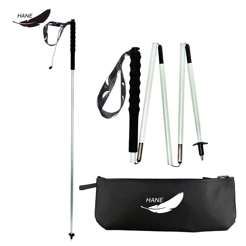 121.5g Ultralight Carbon Fiber Trekking Pole 5-Section T800 UD Finish Hiking Stick Camping Accessories