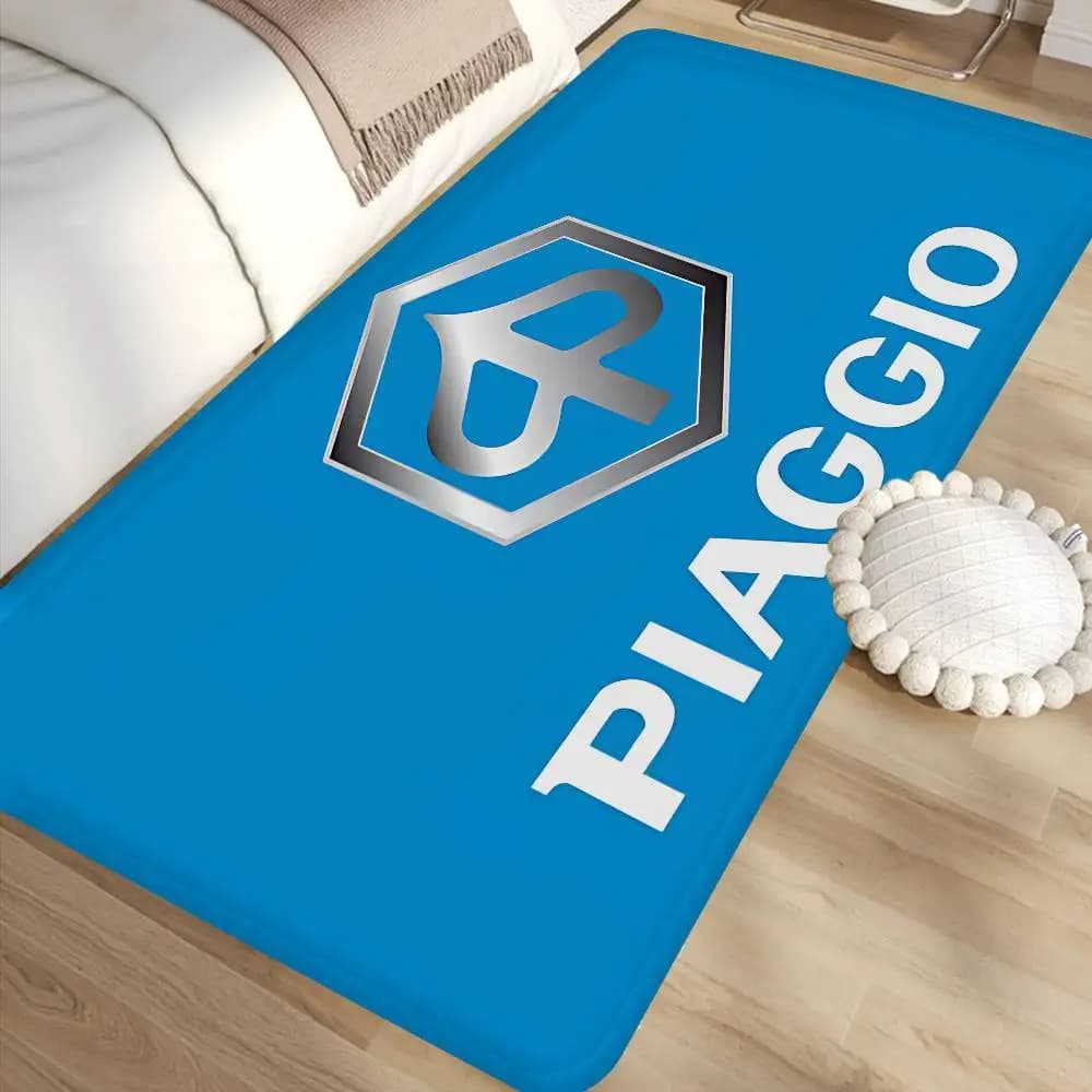 Tappetino da cucina con logo P-Piaggio, stile nordico, per camera da letto, soggiorno, zerbino, balcone, antiscivolo, tappeto di benvenuto
