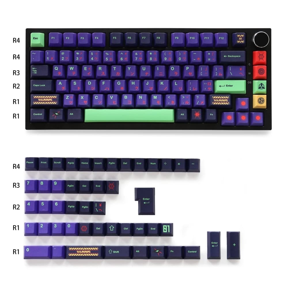 GMK Japanese CYL Shinseiki PBT 130 keys Dye-Sub Cherry Profile Covers for 61/87/104/108 Mx Switch Mechanical Keyboard