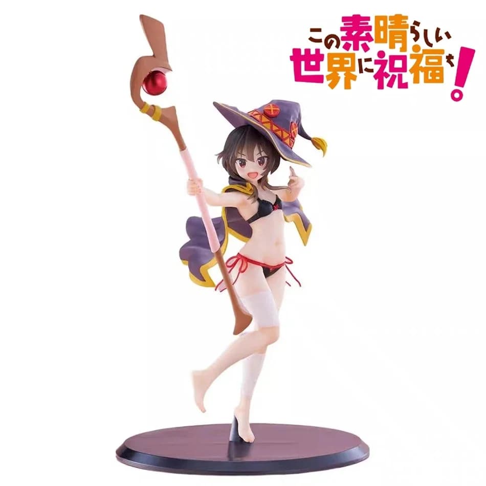Figurina Megumin Great Mage in Costume da Bagno - Bellissima ragazza dal cartone animato 'God's Blessing on This Wonderful World!' Collezionabile Anime