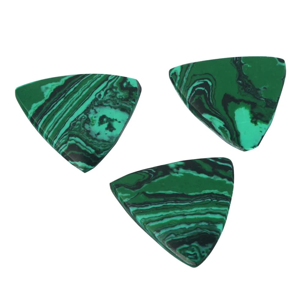 Plettri per chitarra 3 pezzi 28 * 26 * 2 mm Plettro in pietra naturale leggero sottile per chitarra elettrica acustica liscia durevole blu pavone