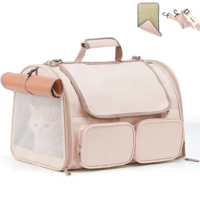 Airline Approved Pet Carrier Bag Soft Side Backpack Cat Pet Carriers Dog Travel Bags Transport For Small Dogs and Cats Outgoing