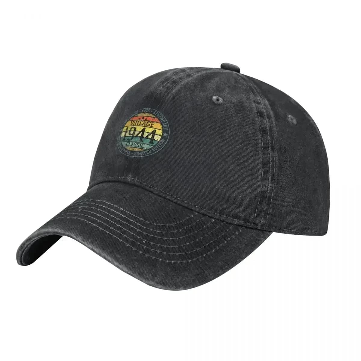 Vintage 1944 Classic - Retro Sunset - Birthday Baseball Cap black Luxury Brand Beach Bag dad hat Golf Wear Men Women's