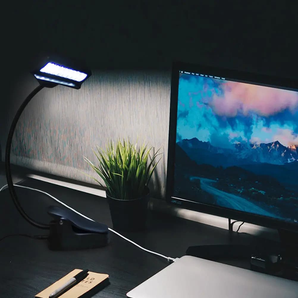 Lampada da Lettura USB Flessibile con 9 LED, Luce per Protezione Occhi, Illuminazione per Pianoforte, Senza Sfarfallio o Ombre