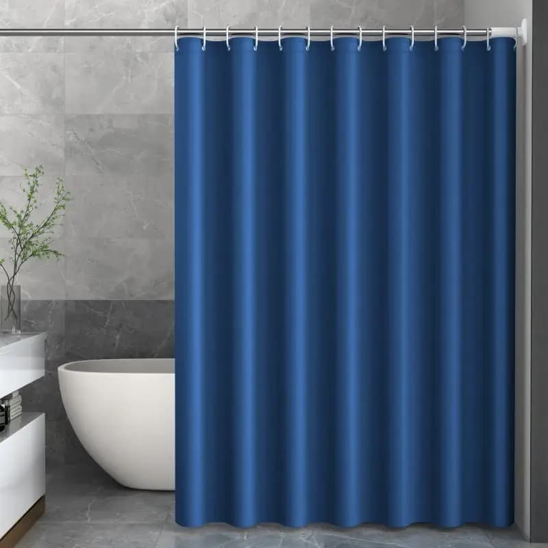 Avanzato blu navy semplice moderno molto semplice colore puro bagno tenda da doccia tenda divisoria bagno Impermeabile PEVA mater