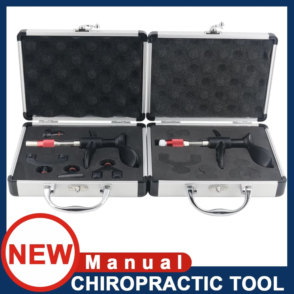 Chiropratico Tool for Spinal Correction, Vertebral Column Massage, Body Relaxing Therapy, 4 Heads, 10 Levels