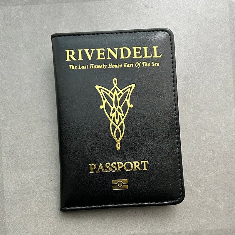Copertina Passaporto Rivendell - Porta Passaporto da Viaggio Anime, Idea Regalo per Fan