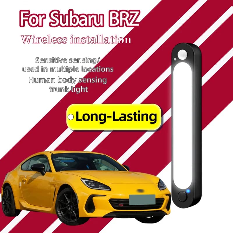 For Subaru BRZ Sports Coupe Trunk Light Magnetic Wireless Rechargeable Motion Sensor LED Rear Storage Night Illumination Lamp
