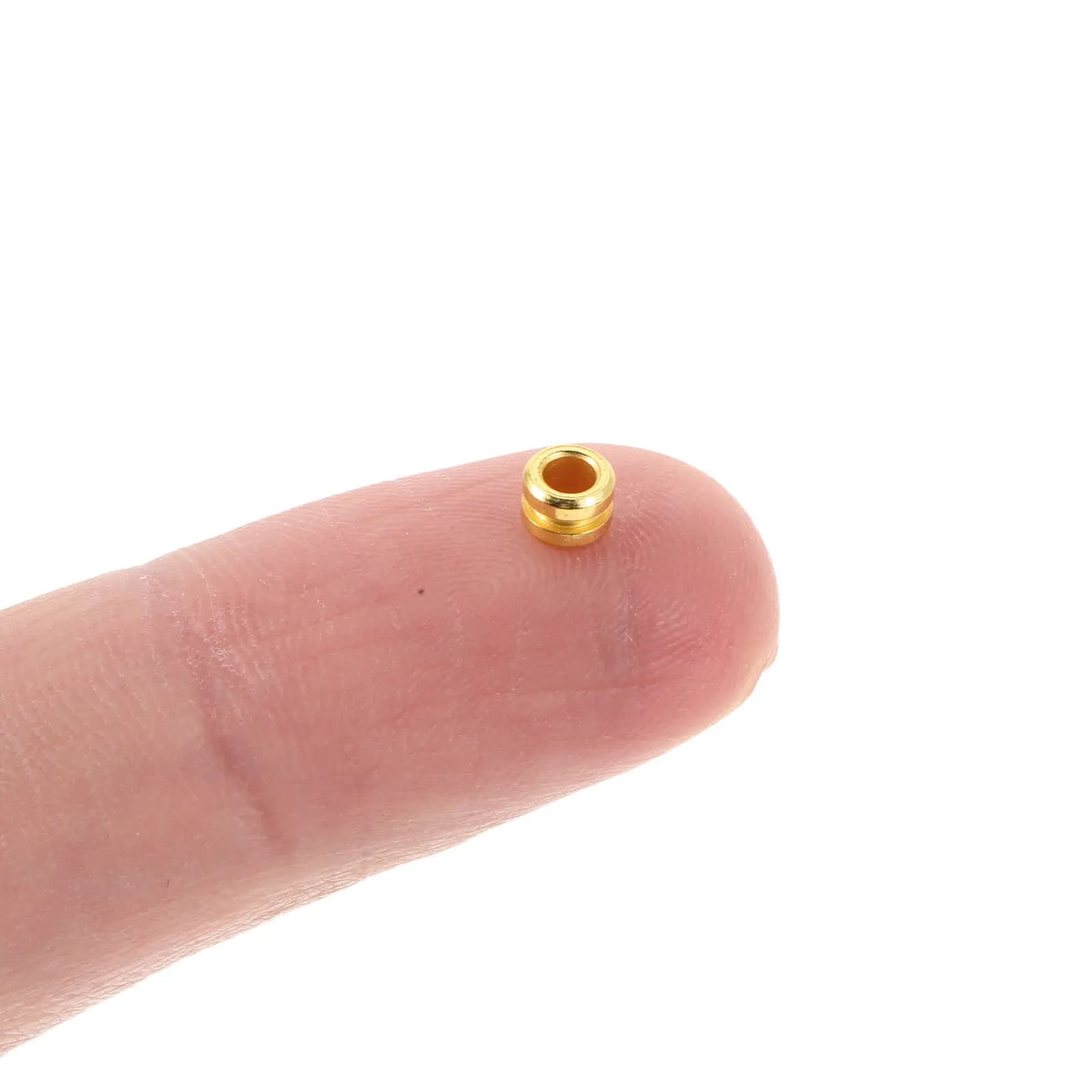 50 Pezzi Perline Metalliche per Corde di Chitarra, per Chitarra Folk, Acustica, Classica e Ukulele, Finitura Liscia, Componenti per Corda di Coda a Sfera, Miglioramento delle Corde